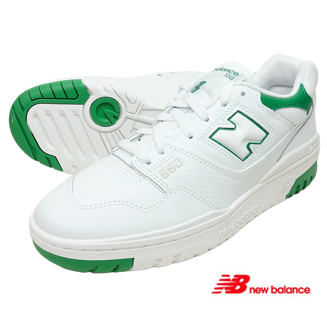 NEW BALANCE ニューバランス BB550 SWB ホワイトグリーン スニーカー