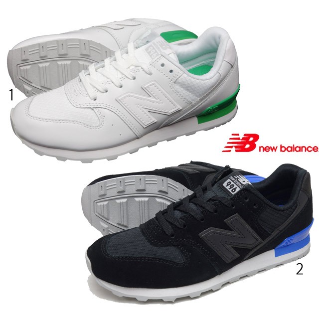 ニューバランス スニーカー レディース Wr996 Sgホワイトグリーン Sbブラックブルー New Balance Nb068 Usual Garments 通販 Yahoo ショッピング