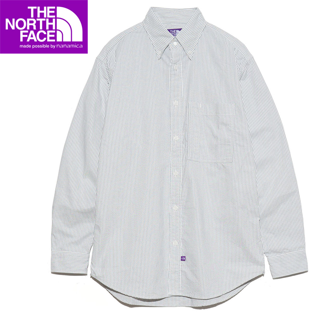 ノースフェイス パープルレーベル ボタンダウン ストライプ フィールドシャツ Button Down Striped Field Shirt  NT3359N 長袖シャツ