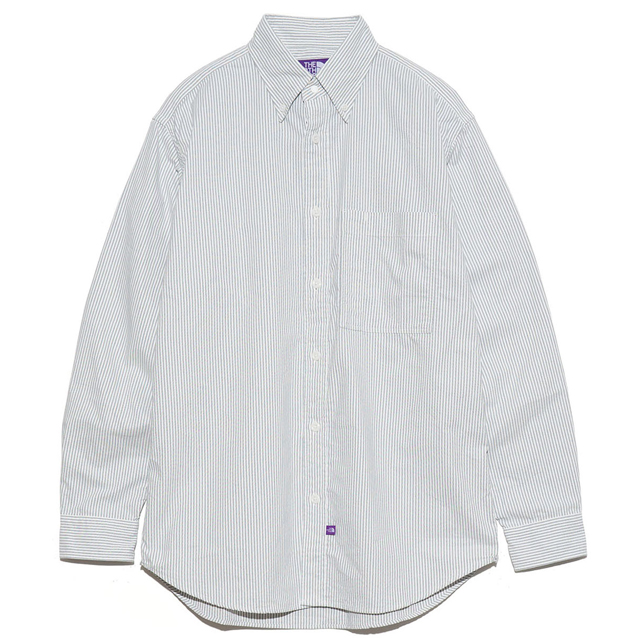ノースフェイス パープルレーベル ボタンダウン ストライプ フィールドシャツ Button Down Striped Field Shirt  NT3359N 長袖シャツ