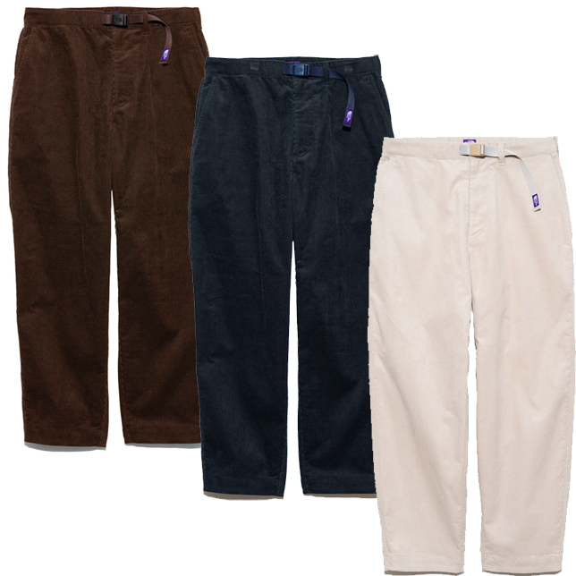 ノースフェイスパープルレーベル Corduroy Wide Tapered Field Pants