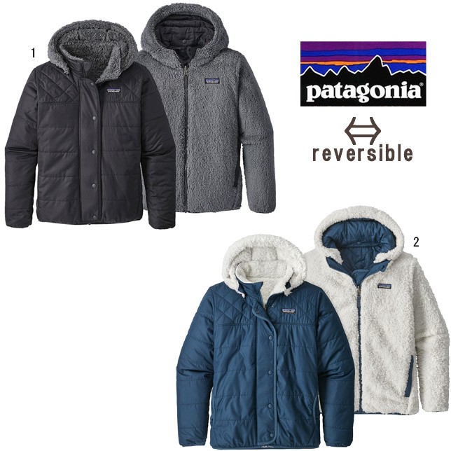 パタゴニア patagonia ガールズ リバーシブル ドリーム ソング フーディ キッズ ジュニア 68180 フリース ナイロン ジャケット
