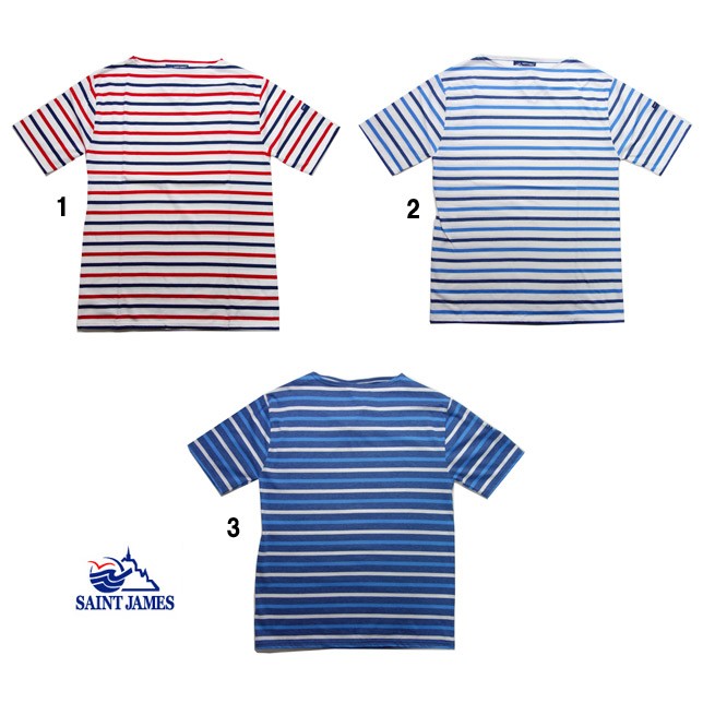 Saint James セントジェームス ピリアック トリコ ボーダー シャツ カットソー 半袖 メンズ レディース