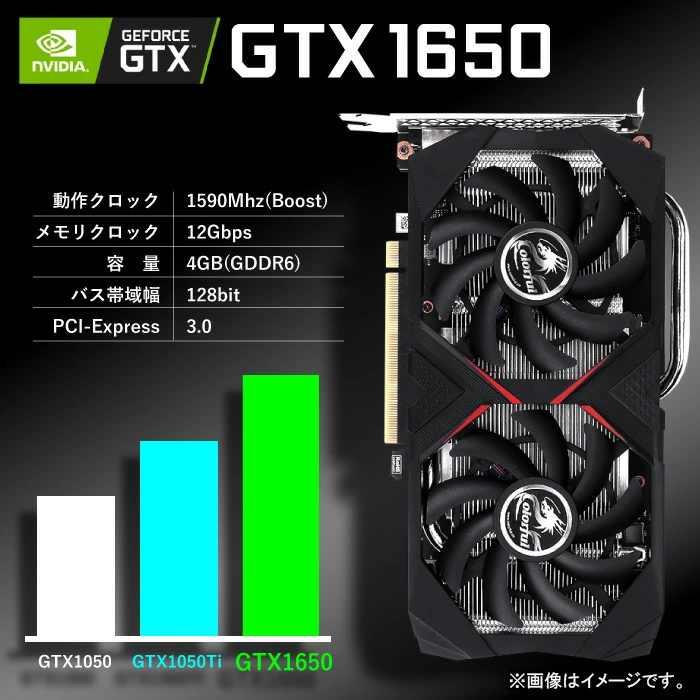 ゲーミングpc gtx1650の商品一覧 通販 - Yahoo!ショッピング