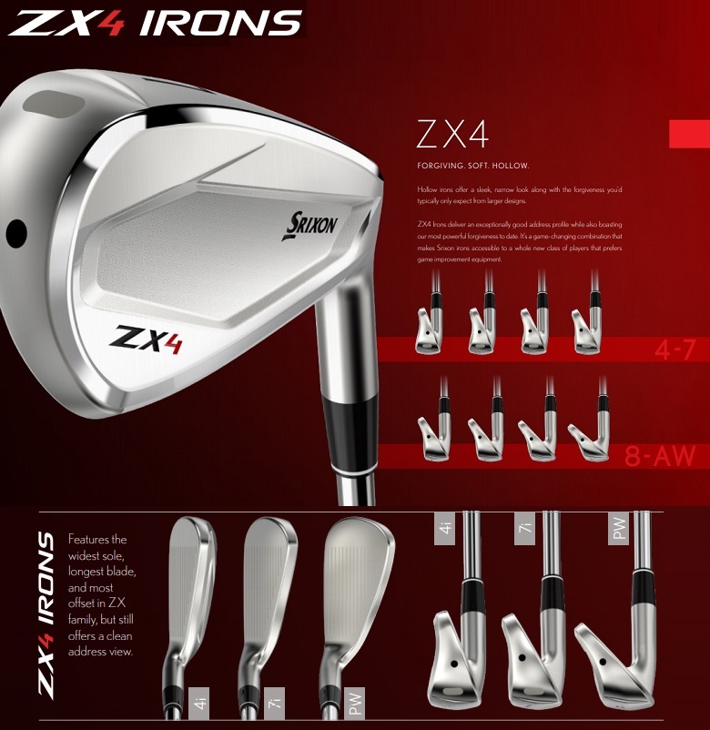 アイアングッズ SRIXON 在庫あり！(単品アイアン)Srixon 2021 ZX4 Iron スリクソン
