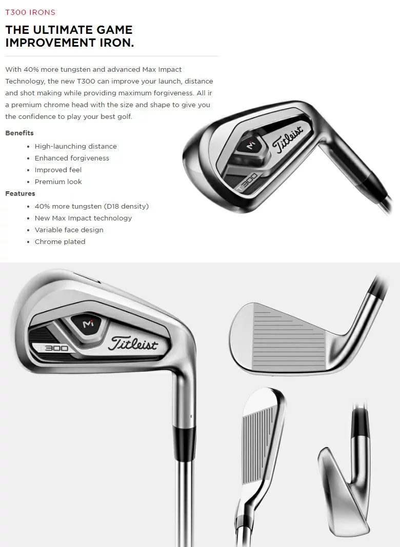 Titleist - タイトリスト T300 #5アイアン単品 Titleist 在庫あり！(レフティモデル)(単品アイアン)Titleist