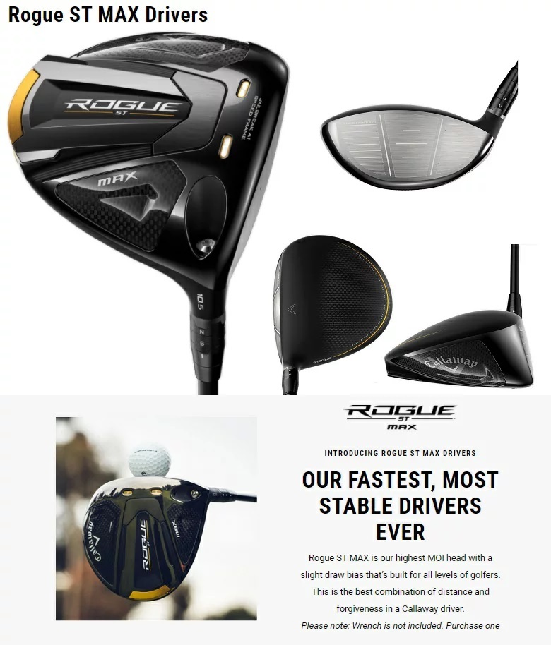 Callaway（キャロウェイ） 即納可！(レフティモデル)Callaway Rogue ST