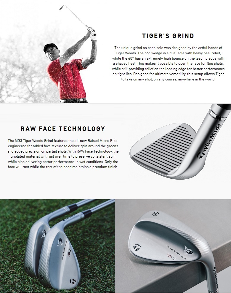 【美品】テーラーメイド ミルドグラインド3 ウェッジ TW タイガーウッズモデル TaylorMade Milled Grind 3 Tiger Woods Wedge テーラーメイド