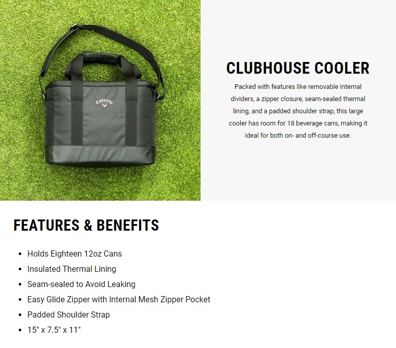 Callaway（キャロウェイ） 在庫あり！Callaway Clubhouse Cooler Bag