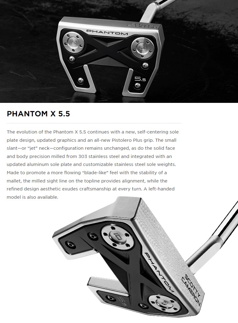 (レフティモデル)Scotty・Cameron 2022 Phantom X 5.5 Putter