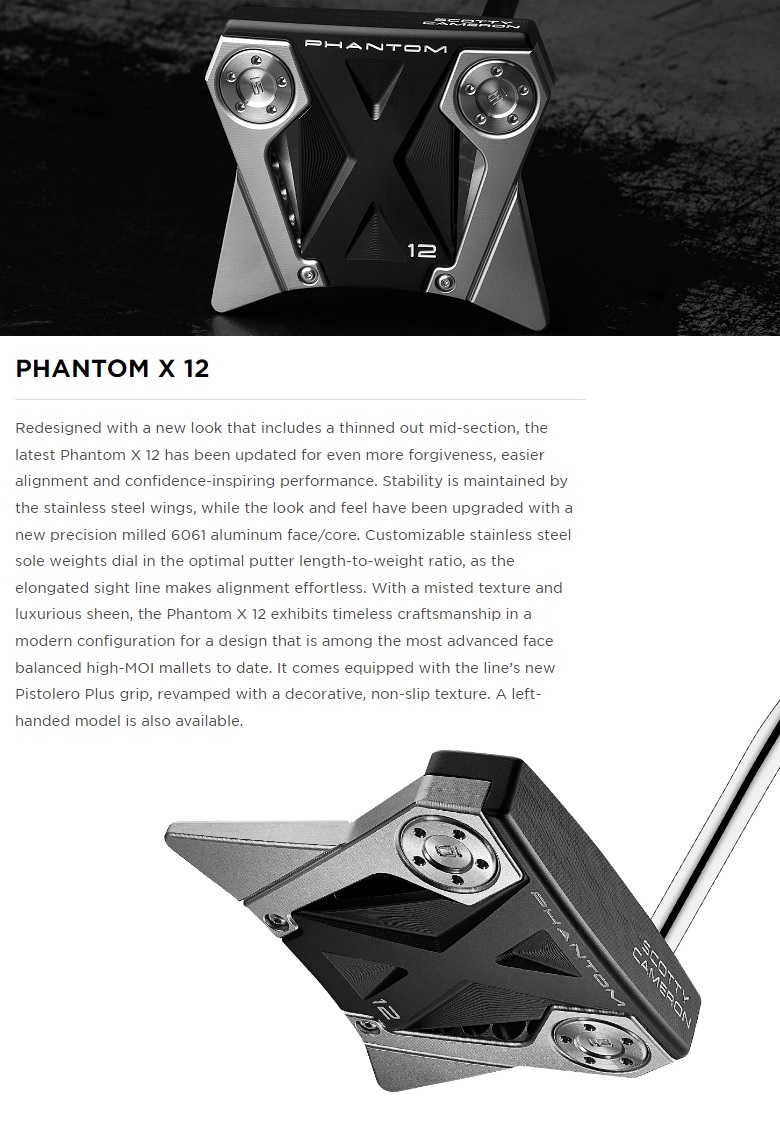 レフティモデル）Scotty・Cameron 2022 Phantom X 12 Putter