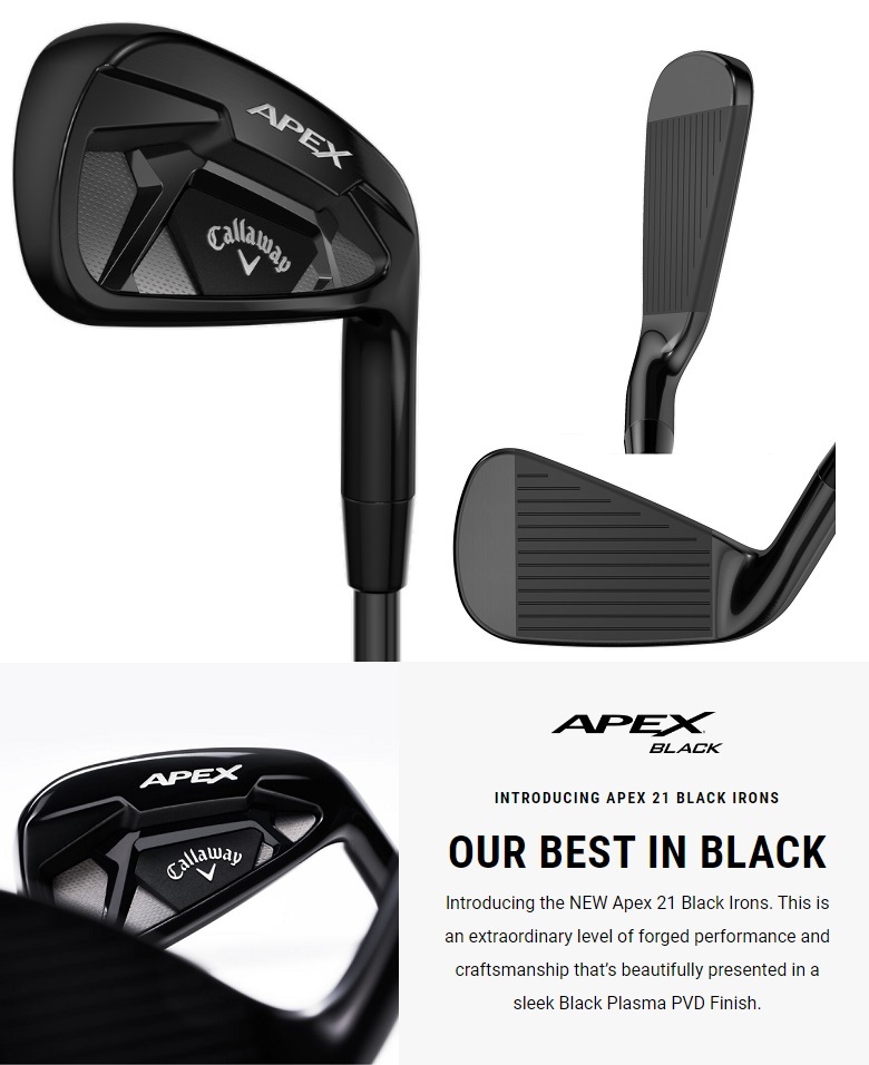 (単品アイアン)Callaway Apex 21 Black Iron キャロウェイ