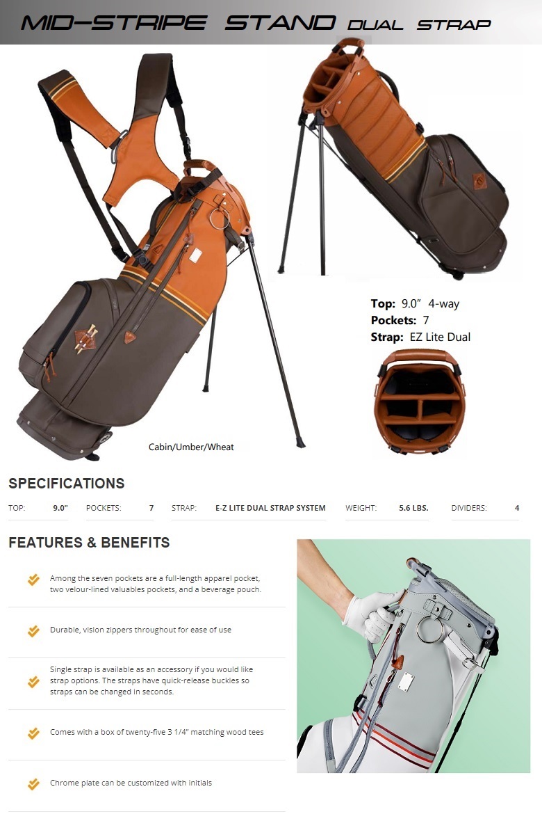 Sun Mountain Mid-Stripe Dual Strap Stand Bag サン マウンテン 