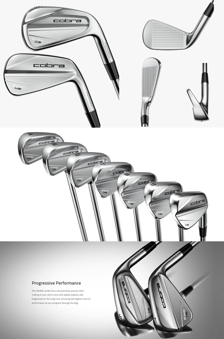 レフティモデル)(単品アイアン)Cobra Golf KING Forged CB/MB Flow Set