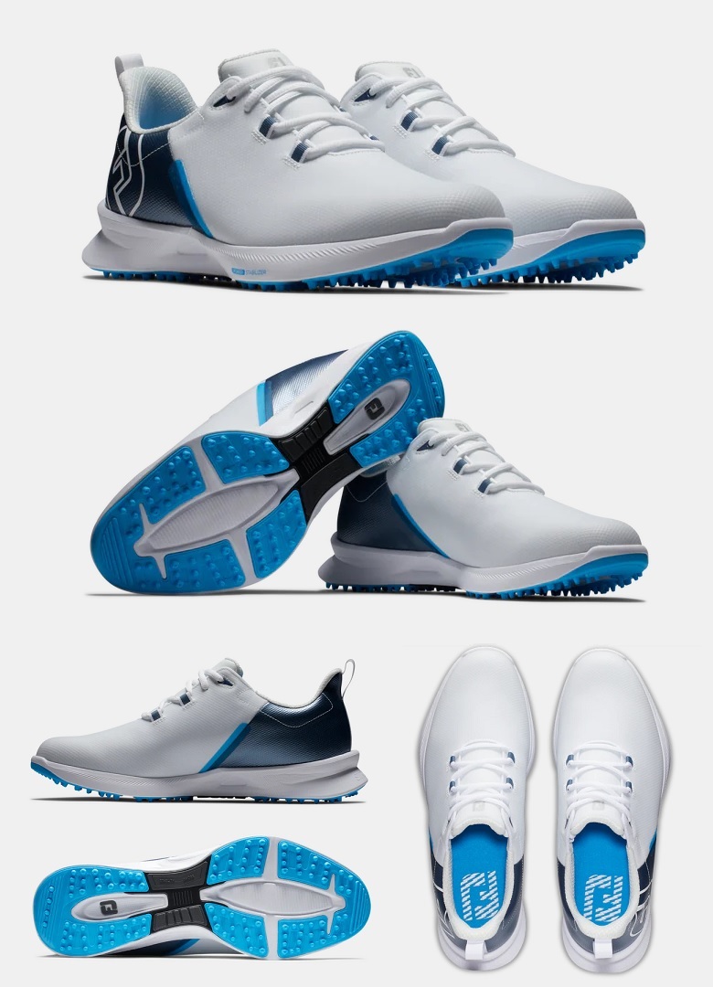 FootJoy FJ Fuel Sport Golf Shoes - White / Blue フットジョイ FJ