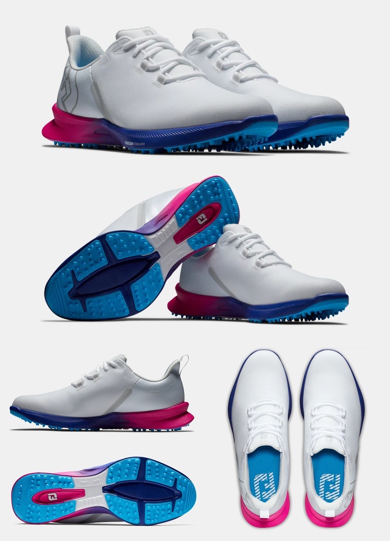 在庫あり！FootJoy FJ Fuel Sport Golf Shoes - White / Pinkフット