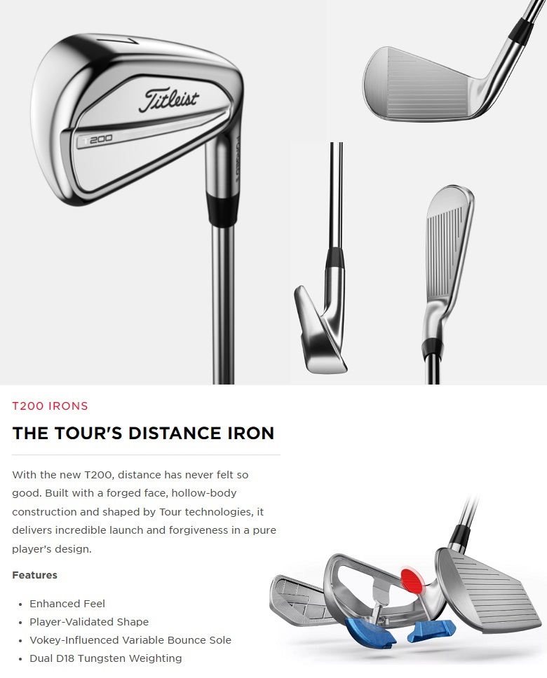 タイトリスト T200 (2023) 5番単品アイアン Titleist タイトリスト 2023 T200 単品 アイアン #4 #5 W US仕様