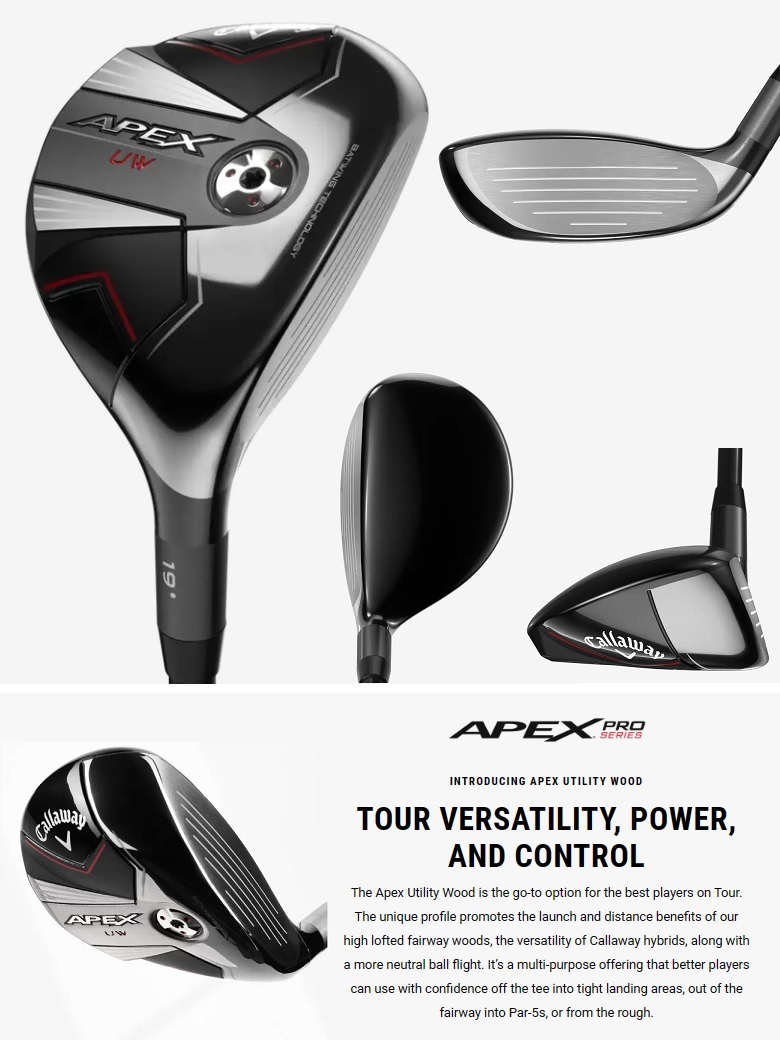 Callaway 2024 Apex Utility Wood キャロウェイ 2023 エーペックス