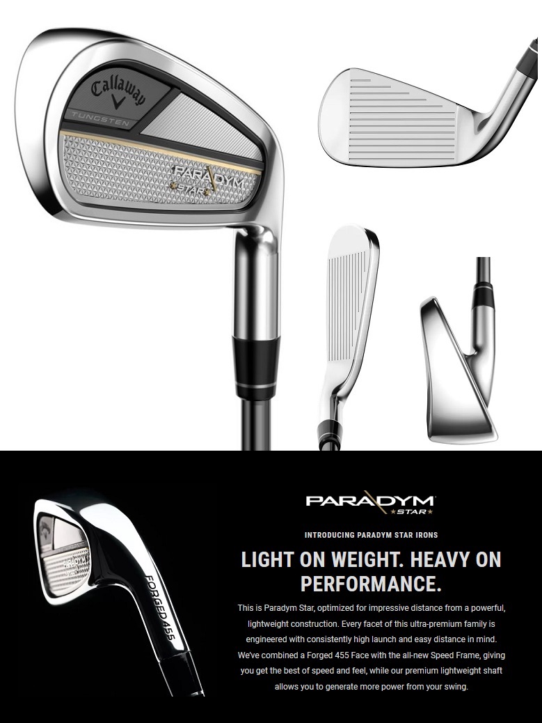 Callaway Golf - 【未使用・超激安！】PARADYM（5本:R）の通販