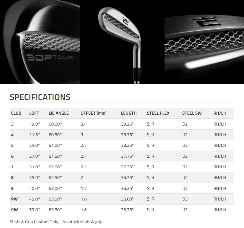Cobra Golf 3DP Tour Iron コブラゴルフ スリーディー プリンテッド