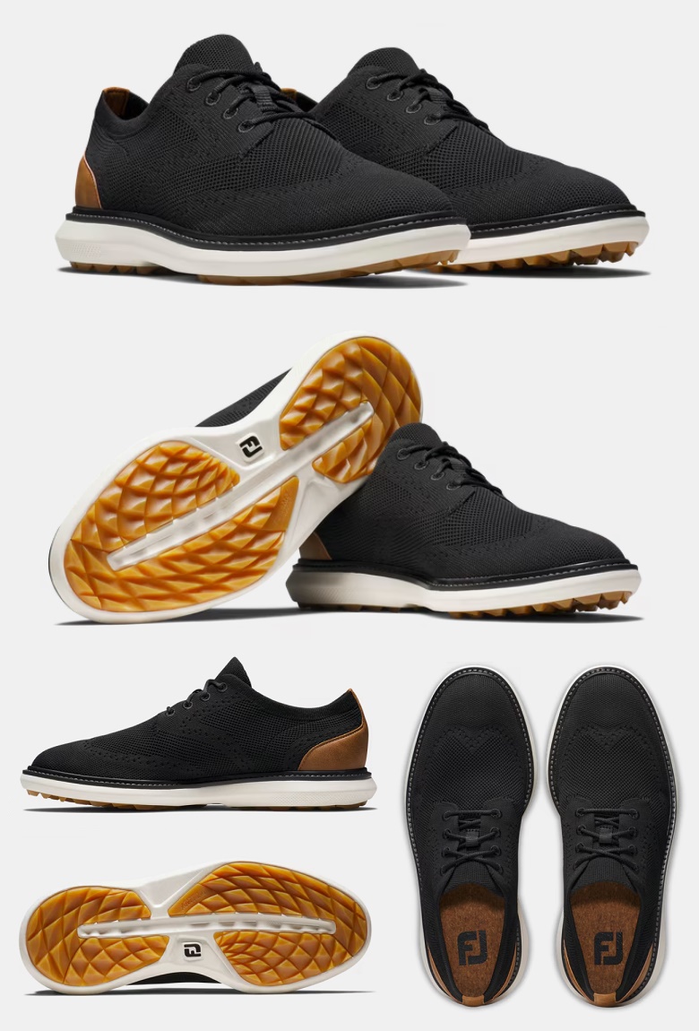 FootJoy（フットジョイ） FootJoy Traditions Knit Golf Shoes (Onyx