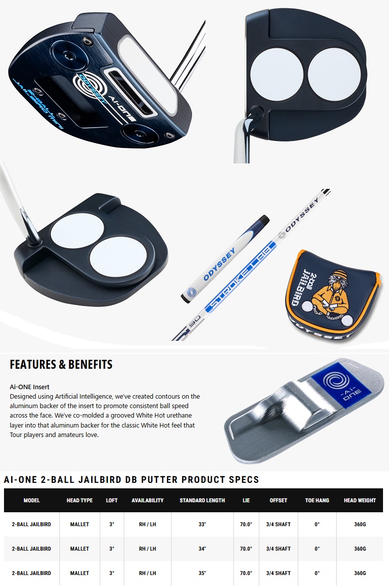 ODYSSEY（キャロウェイゴルフ） (レフティモデル) Odyssey Ai-One 2