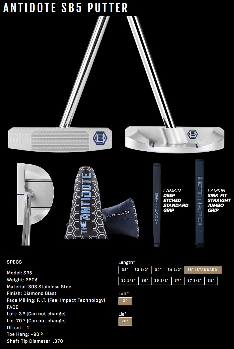 BETTINARDI（ベティナルディ） Bettinardi Antidote SB5 Putter 