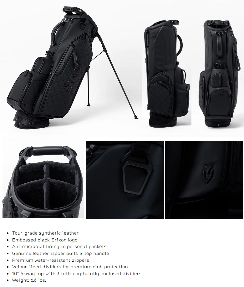 SRIXON Srixon Blackout Collection Vessel Stand Bag スリクソン