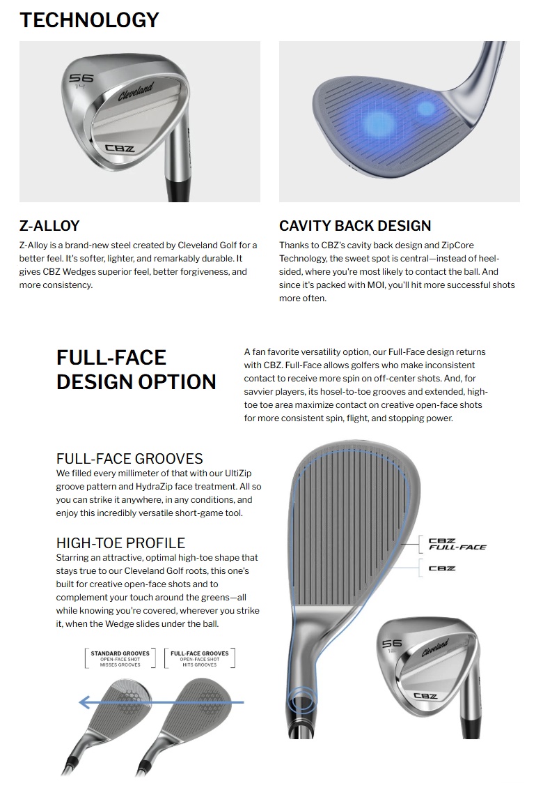 Cleveland Golf CBZ Tour Satin Wedge クリーブランドゴルフ CBZ