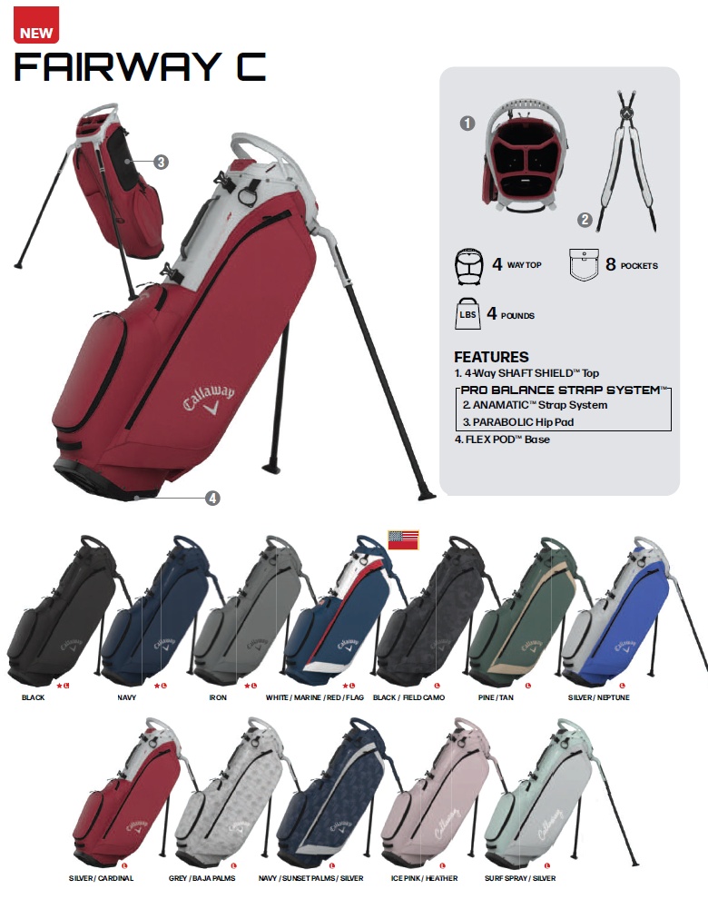 Callaway（キャロウェイ） Callaway 2026 Fairway C Stand Bag 2026