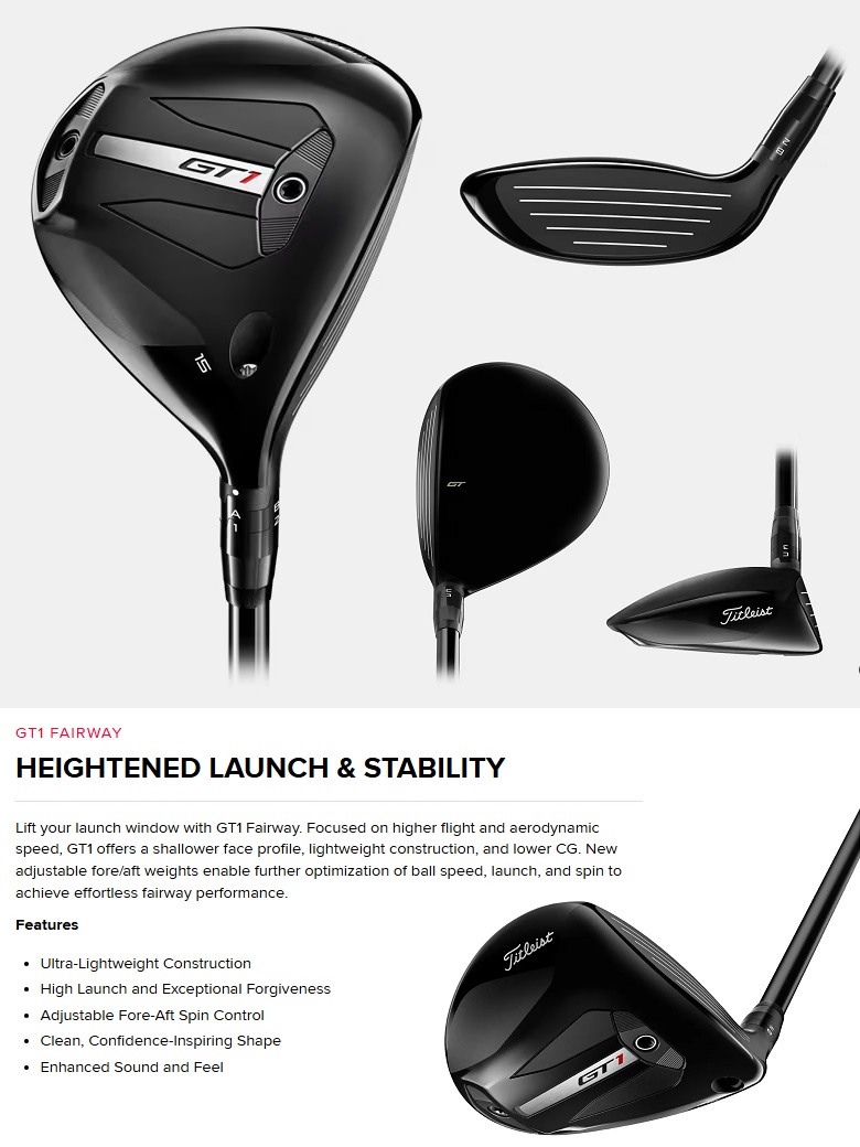 Titleist（タイトリスト） (レフティモデル) Titleist GT1 Fairway