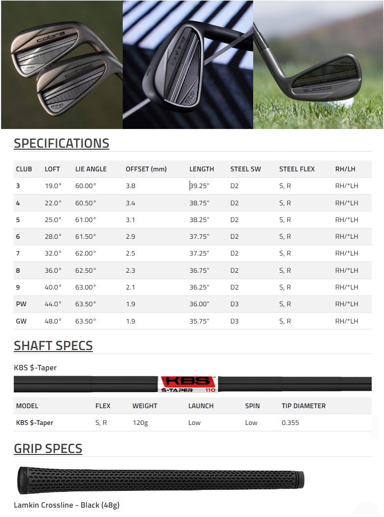 楽天市場】【単品アイアン】Cobra Golf KING Tour Iron コブラ