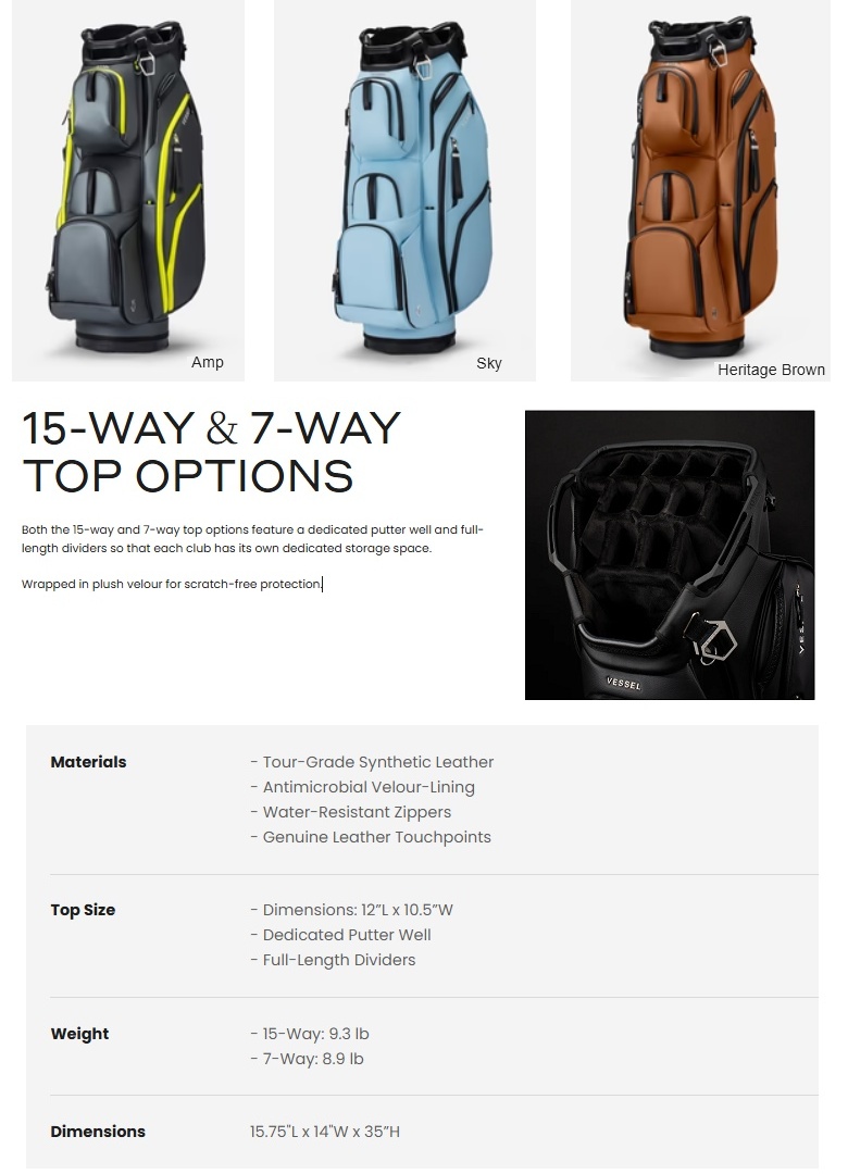 VESSEL Vessel Lux Pro Cart II Bag ベゼル ルクス プロ カート 2