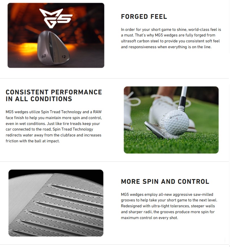 TaylorMade（テーラーメイド） TaylorMade MG5 Charcoal Wedge ミルド