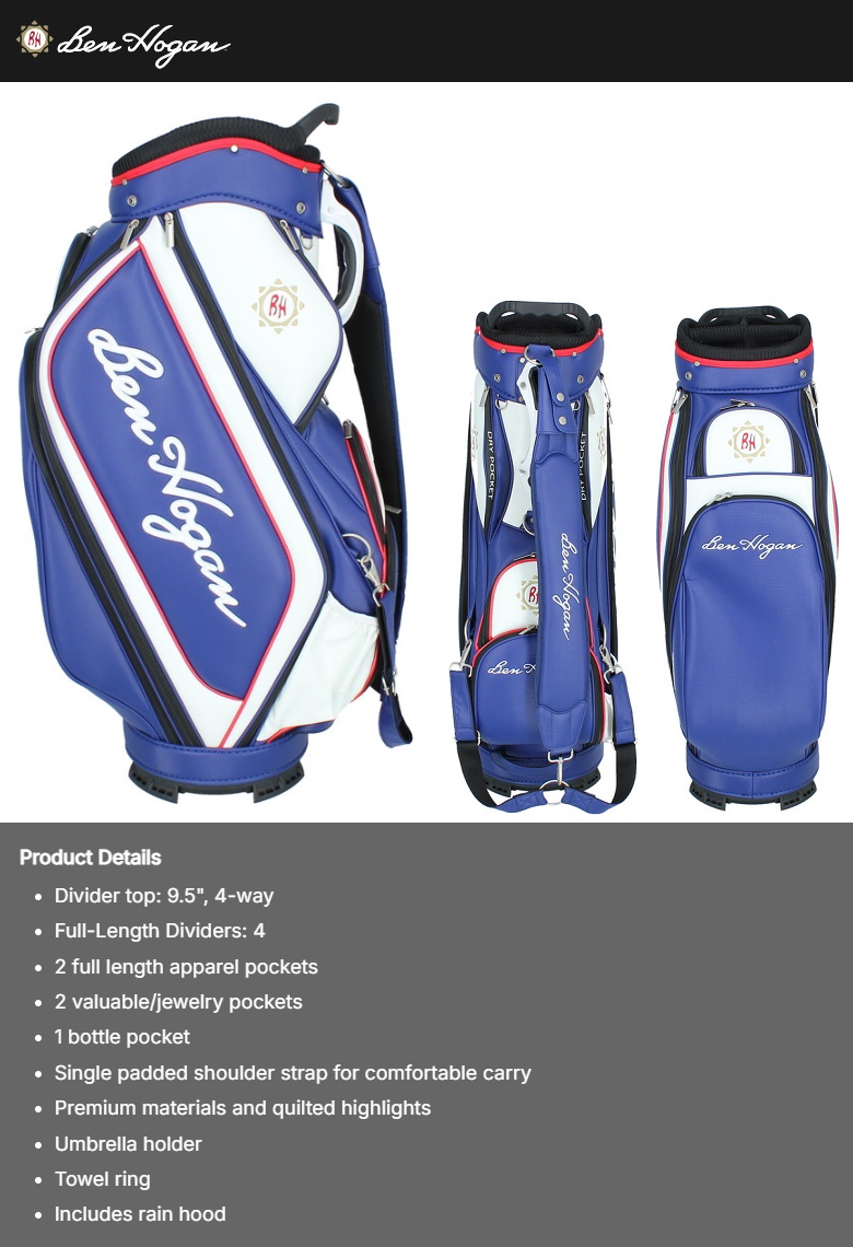 ベンホーガン Ben Hogan Premium Staff Bag プレミアム スタッフ