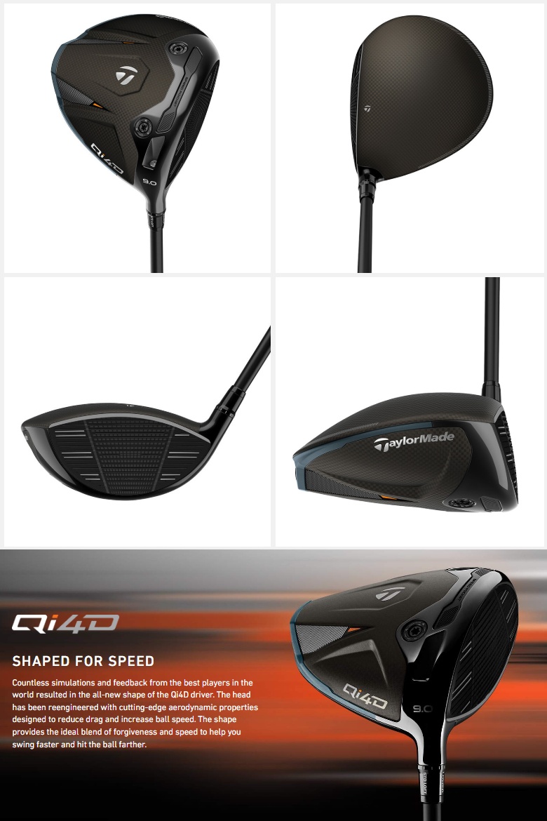 レフティモデル) TaylorMade Qi4D Driver テーラーメイド Qi4D