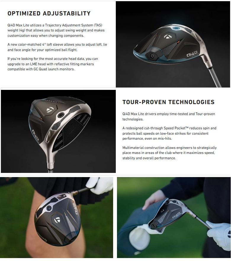 TaylorMade Qi4D Max Lite Women's Driver テーラーメイド Qi4D