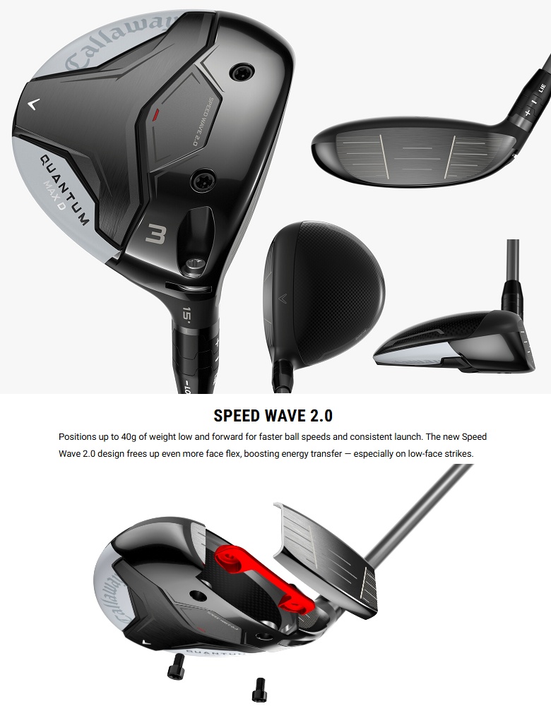 新品★キャロウェイQUANTUM(クァンタム)MAX Dフェアウェイウッド5W Callaway（キャロウェイ） (レフティモデル) Callaway Quantum Max D