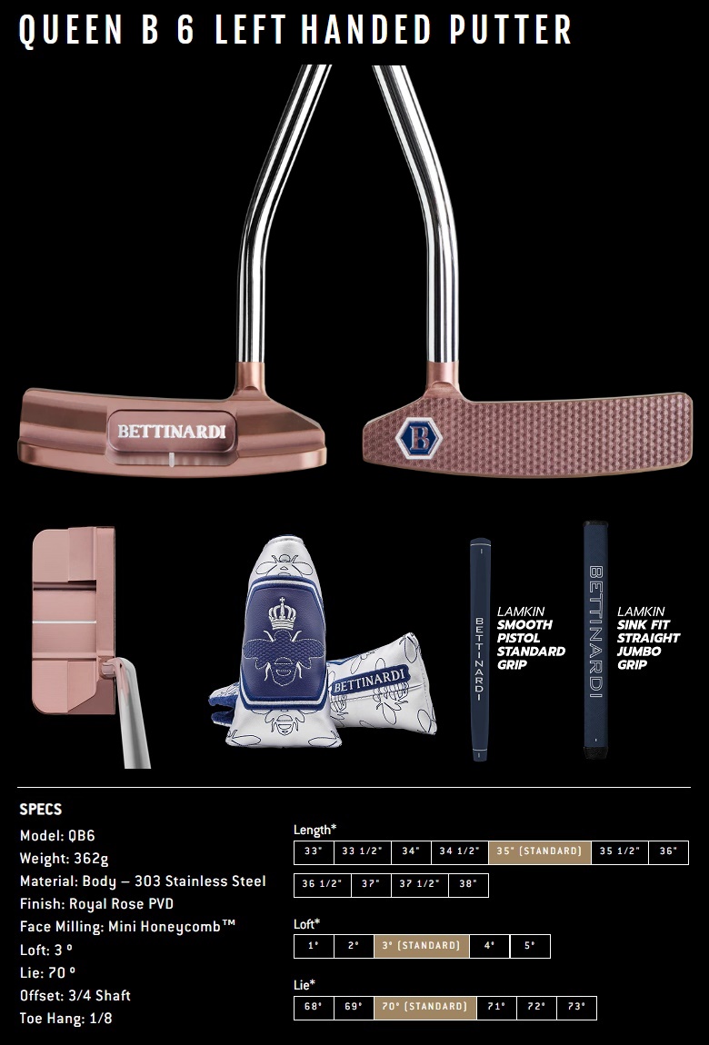 レフティモデル) Bettinardi 2025 Queen B 6 Putter ベティナルディ
