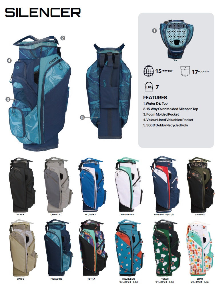 OGIO（オジオ） OGIO 2026 Silencer Cart Bag 2026 サイレンサー