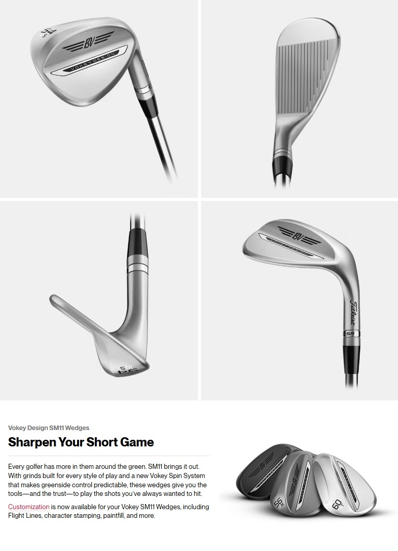 Titleist（タイトリスト） (レフティモデル) Titleist Vokey SM11 Raw
