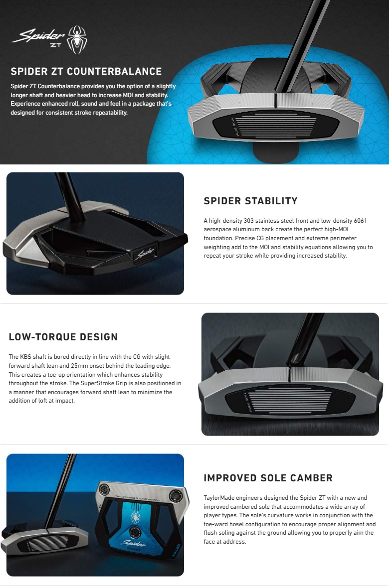 【36インチ】テーラーメイド Spider ZT COUNTER BALANCE Spider ZT Counterbalance | TaylorMade