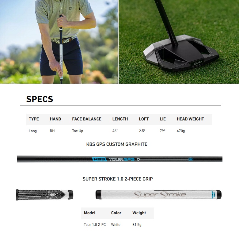 TaylorMade Spider ZTパター 34インチ Spider ZT | TaylorMade