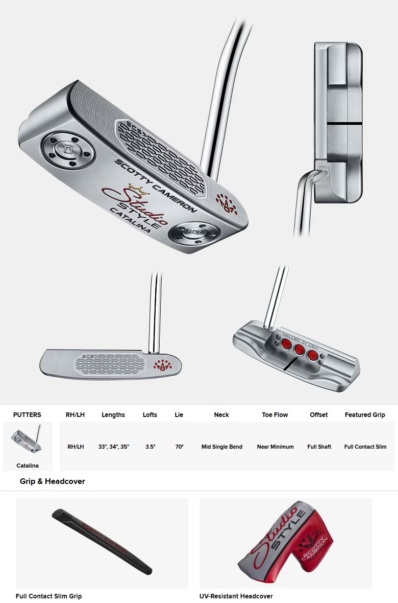 新品　スコッティキャメロン 2025 Catalina 日本正規品　カタリナ SCOTTY CAMERON タイトリスト スコッティキャメロン パター 2025
