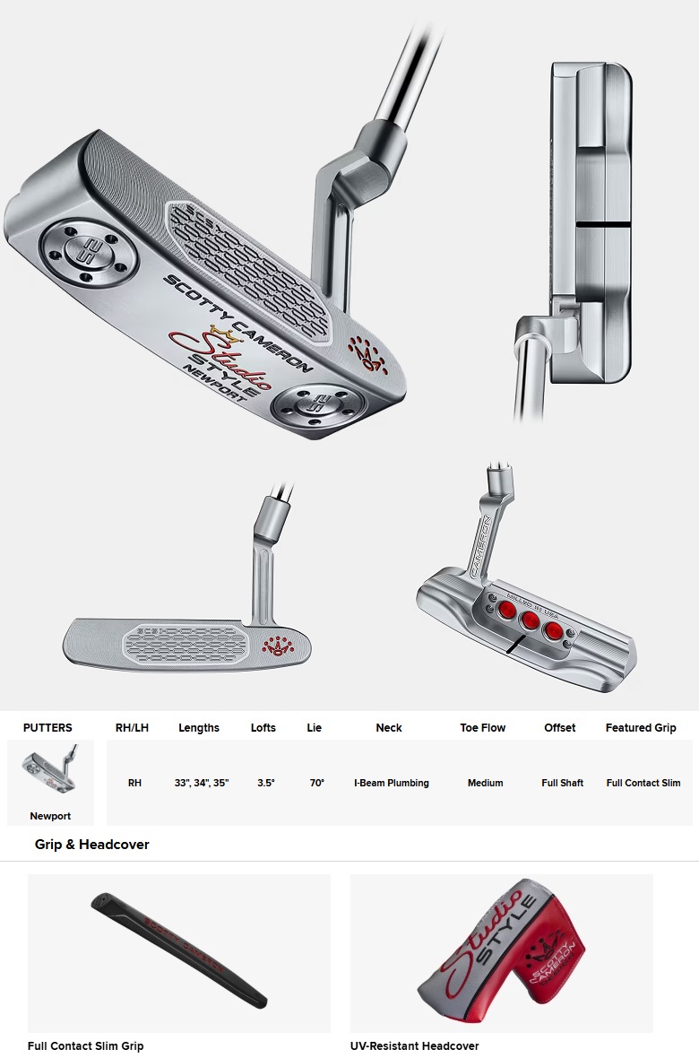 SCOTTY CAMERON Scotty・Cameron 2025 Studio Style Newport Putter