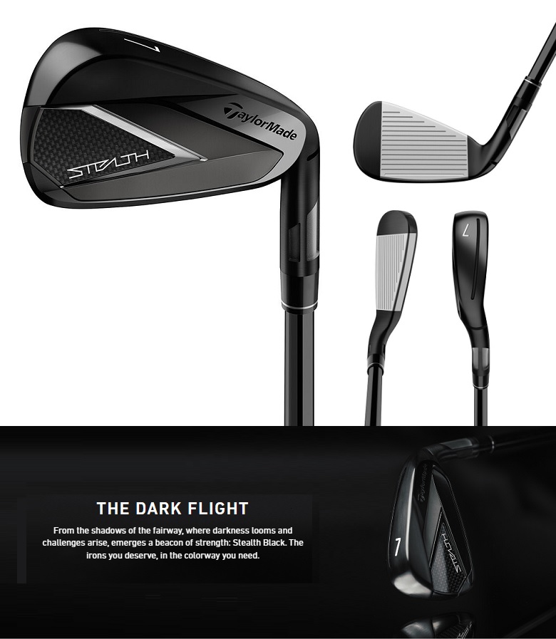 （レフティモデル）TaylorMade Stealth Black Iron テーラーメイド 