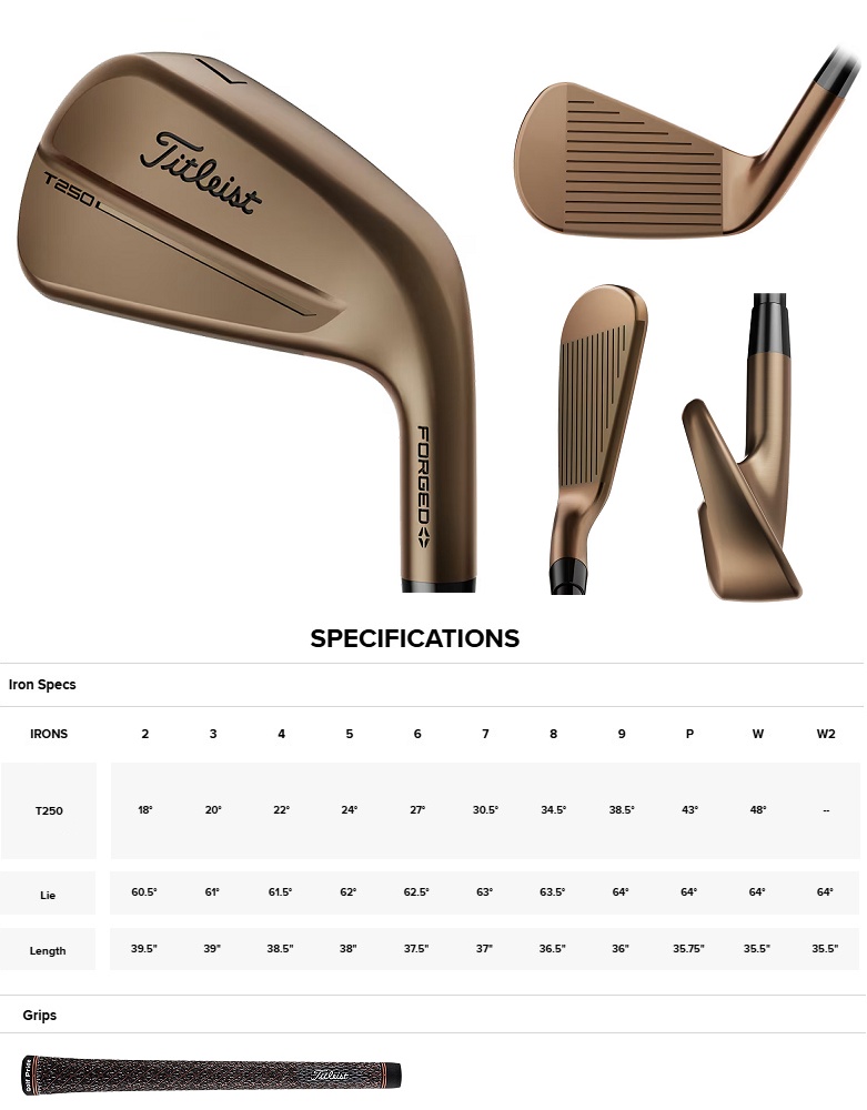 【新品・限定品】タイトリスト T250 オイルカン アイアン 5-PW 6本 Titleist（タイトリスト） (単品アイアン) Titleist Limited Edition