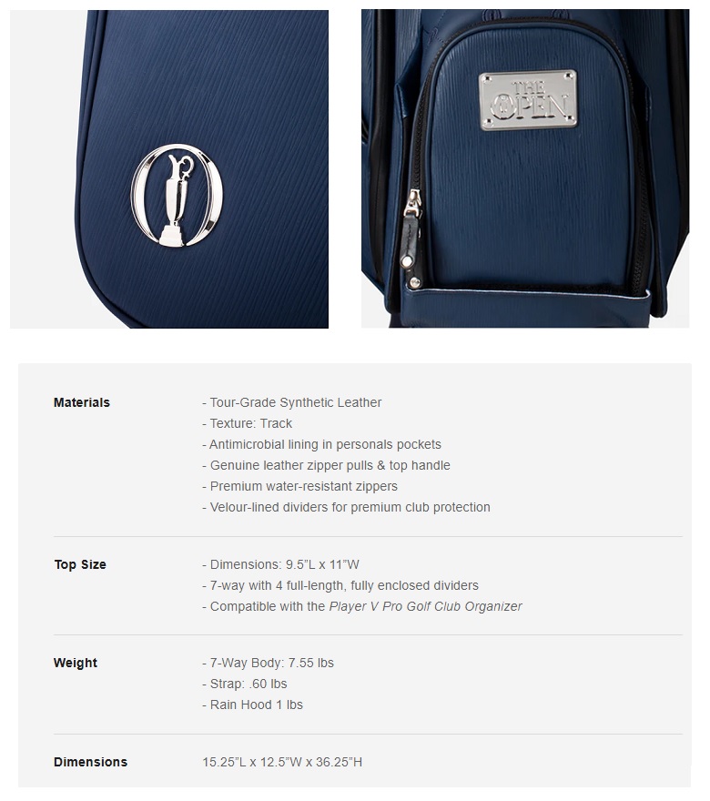 VESSEL 限定モデル！The Open x VESSEL Player V Pro Stand Bag 全英