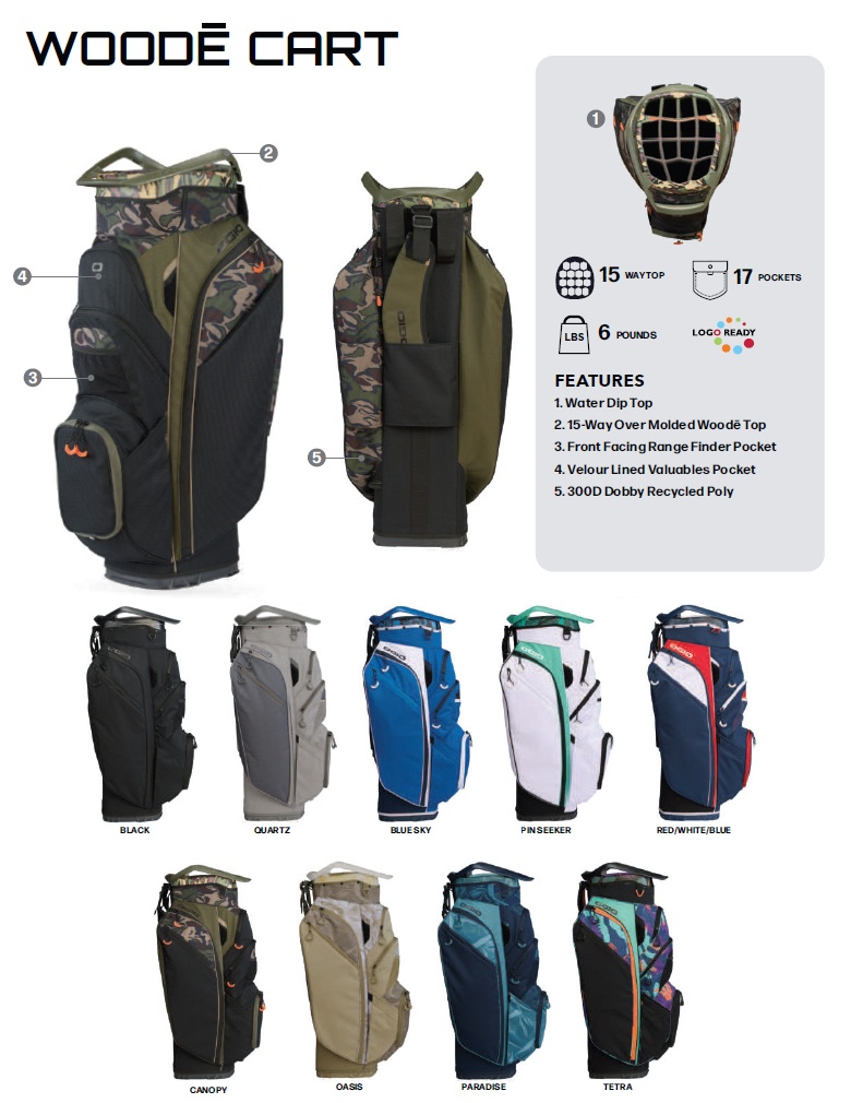 OGIO（オジオ） OGIO 2026 Woode Cart Bag 2026 ウッディ カート