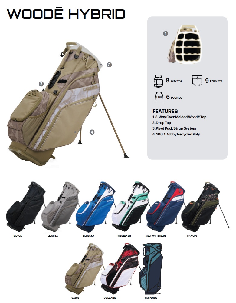 OGIO（オジオ） OGIO 2026 Woode Hybrid Stand Bag 2026 ウッディ